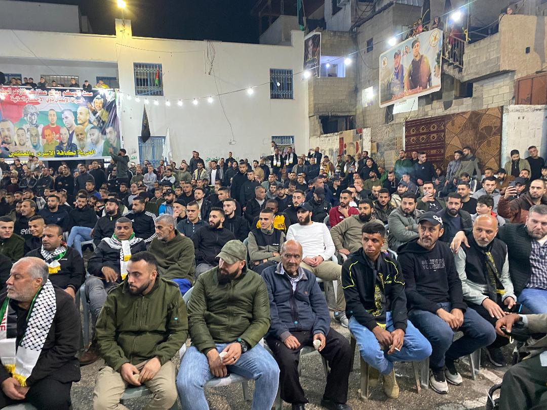 مهرجان تأبيني للشهداء في مخيم جنين. (تصوير: ثائر أبو بكر/ وفا)